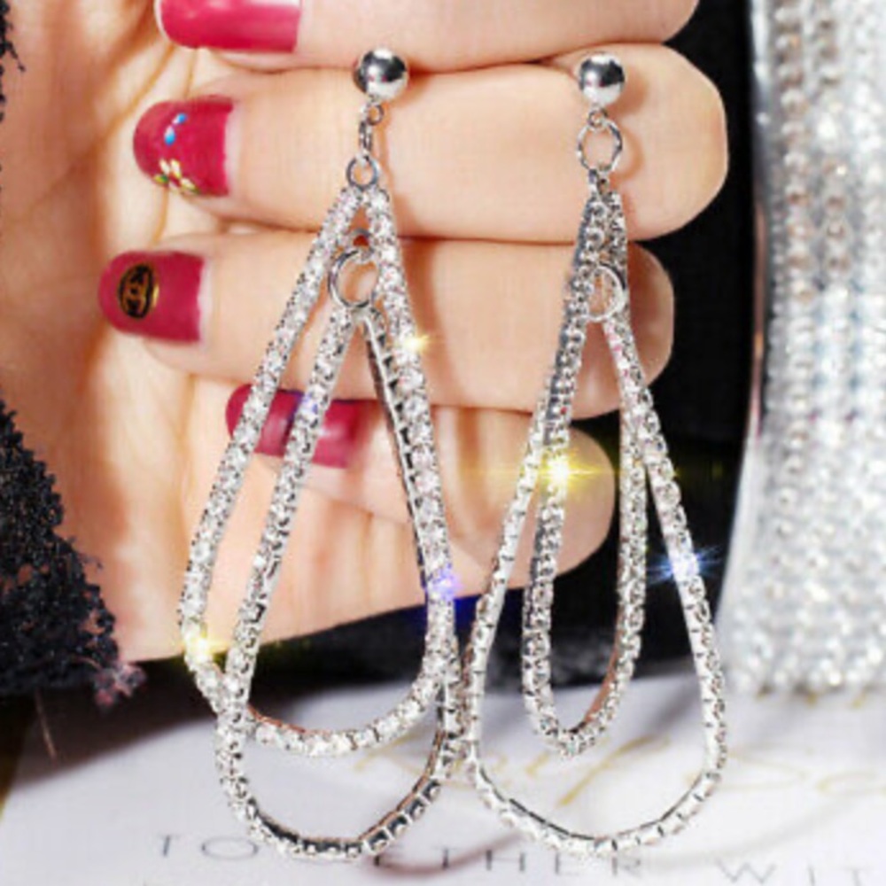 NEW 925 Sterling Silver gorgeous earrings - Picture 2 of 4